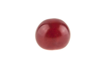red cherry isolated on white background