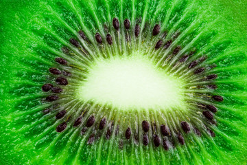 background texture Green fruit kiwi close up