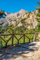 Samaria Gorge in central Crete, Greece
