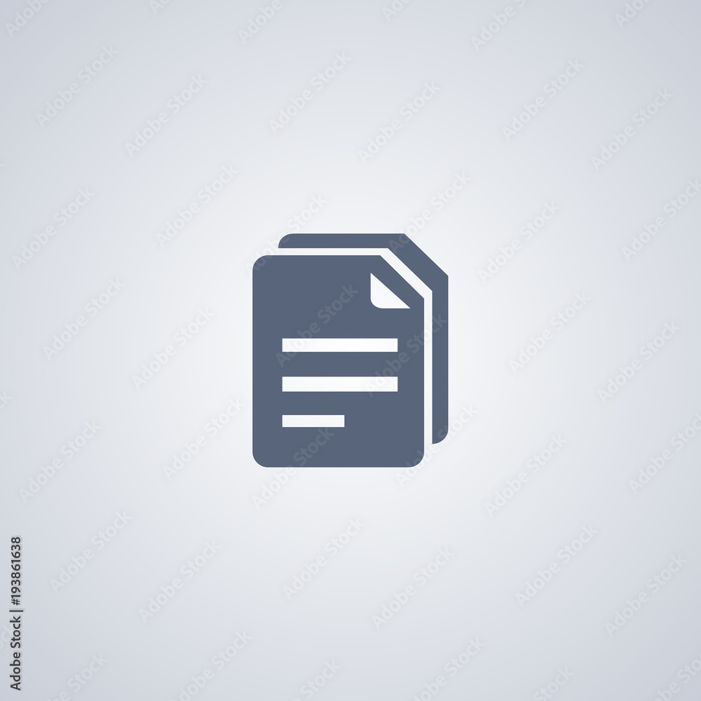 Poster files vector icon