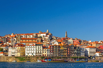 Porto, Portugal. view of downtown of Porto, Portugal across the Douro River