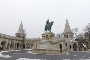 Obraz premium Statue of Stephen I of Hungary