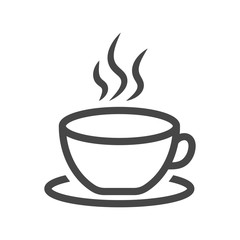 Coffee cup vector icon.