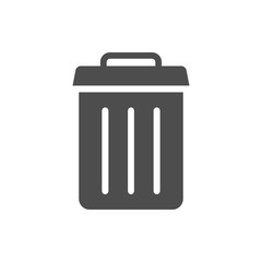 Recycle bin icon isolated on white background.
