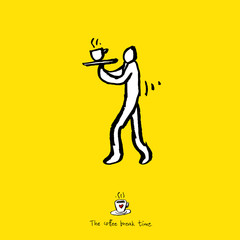 카페 포스터 / 손으로 그린 커피 그림