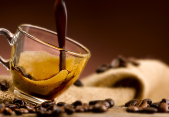 delizioso caffe' espresso all'italiana
