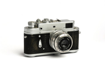 Fototapeta premium Vintage old Soviet photo camera