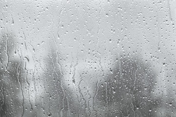 Rain drops on window. Background.