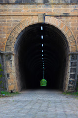 Historic arched tunnel.