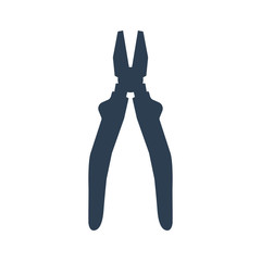 Pliers icon on white background.