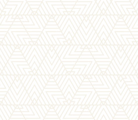 Vector seamless subtle pattern. Modern stylish texture. Repeating geometric tiling from striped triangle elements
