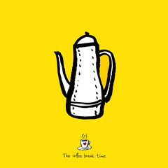 카페 포스터 / 손으로 그린 커피 그림