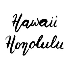 State USA hand lettering element