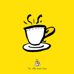 카페 포스터 / 손으로 그린 커피 그림