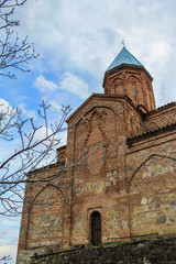 Fototapeta na wymiar georgian church in spring 