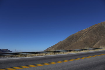 Mountain on the road