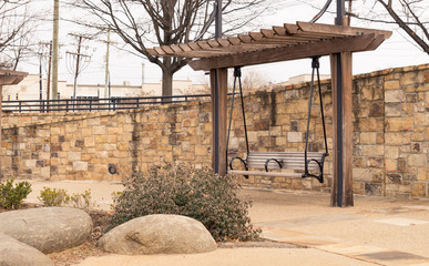 park bench waiting for someone to sit
