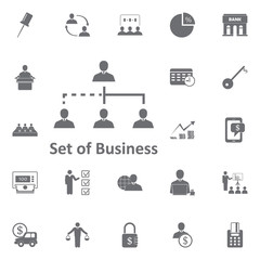 the structure of the company icon. Simple element illustration. Business icons universal for web and mobile