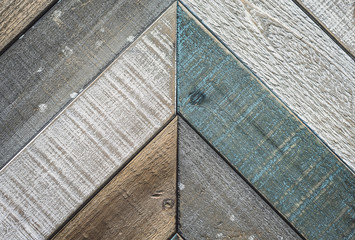Pastel Colored Weathered Wood Surface with Angular Design Elements