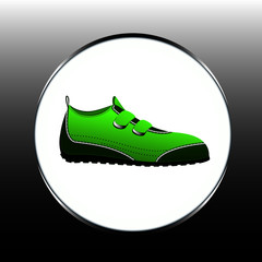 Tourist sneaker in green-gray colors