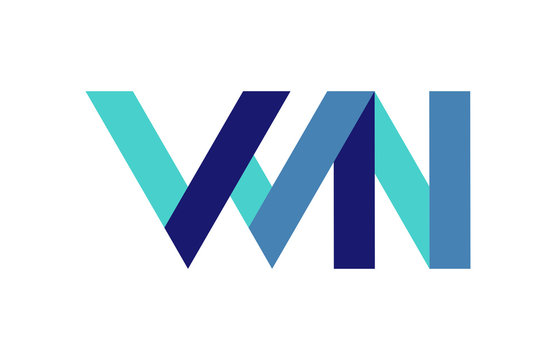 WN Ribbon Letter Logo