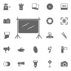 Backdrop Stand Tripods. Simple element illustration. Symbol design from Photo Camera collection. Can be used in web and mobile.