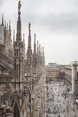 View of Piazza del Duomo in Milan