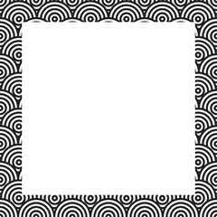 seamless black border pattern