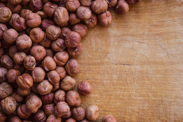 Obraz premium Hazelnut, source of protein.