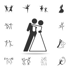 ballroom dancing icon. Set of people in dance  element icons. Premium quality graphic design. Signs and symbols collection icon for websites, web design, mobile app