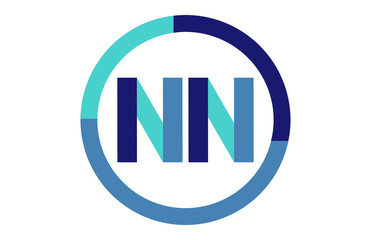 NN Global Circle Ribbon letter Logo