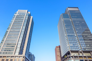 Fototapeta na wymiar 東京都心の高層ビル