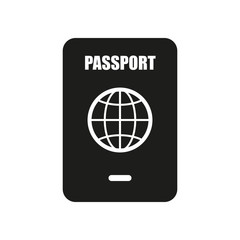 passport, simple icon