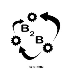 b2b icon vector