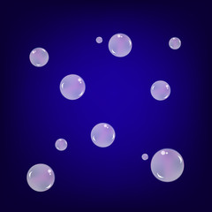 soap bubbles floating in the air, background texture, illustration vector. 