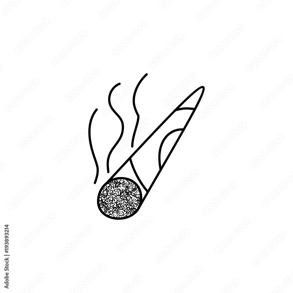 Poster cigar icon. bad habit elements for mobile concept and web apps. i̇con for website design and developm