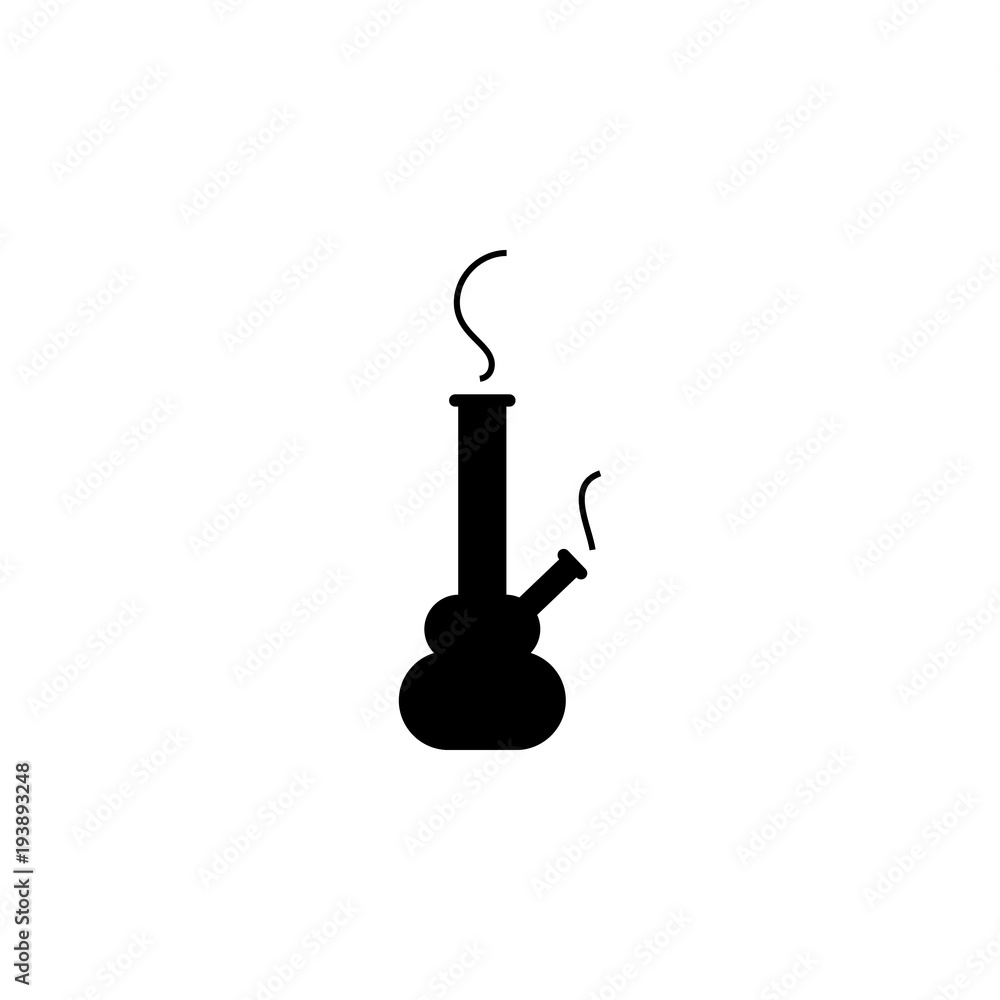 Poster smoking hookah icon. bad habit elements for mobile concept and web apps. i̇con for website design and