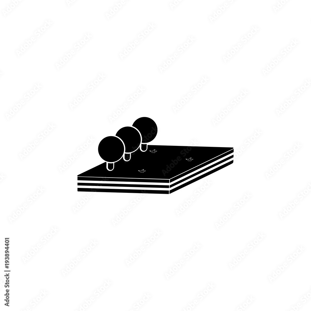 Poster trees icon. element of parks and landscape icon. one of the collections icon for website design and 