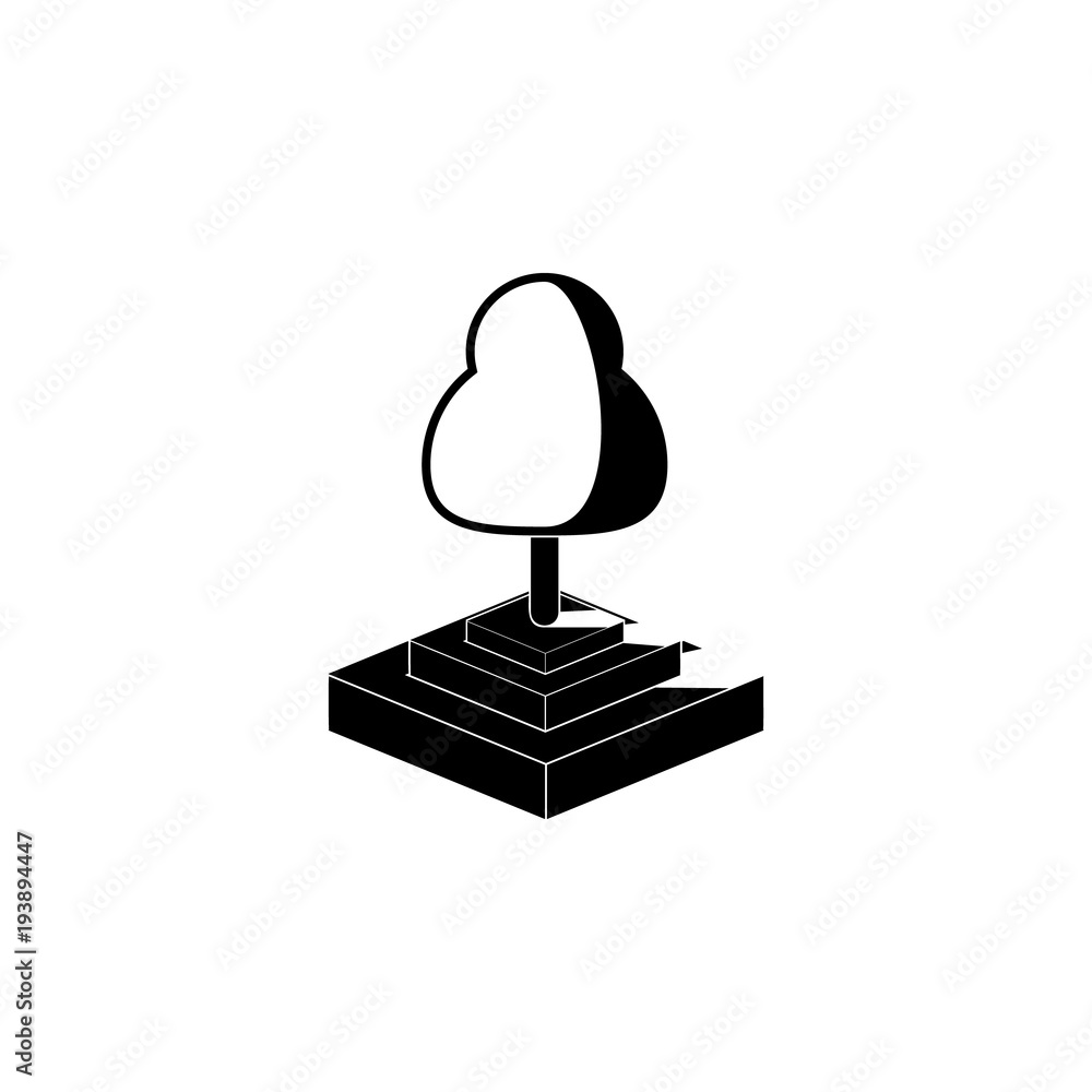 Poster tree icon. element of parks and landscape icon. one of the collections icon for website design and d