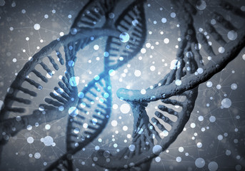 DNA molecules background