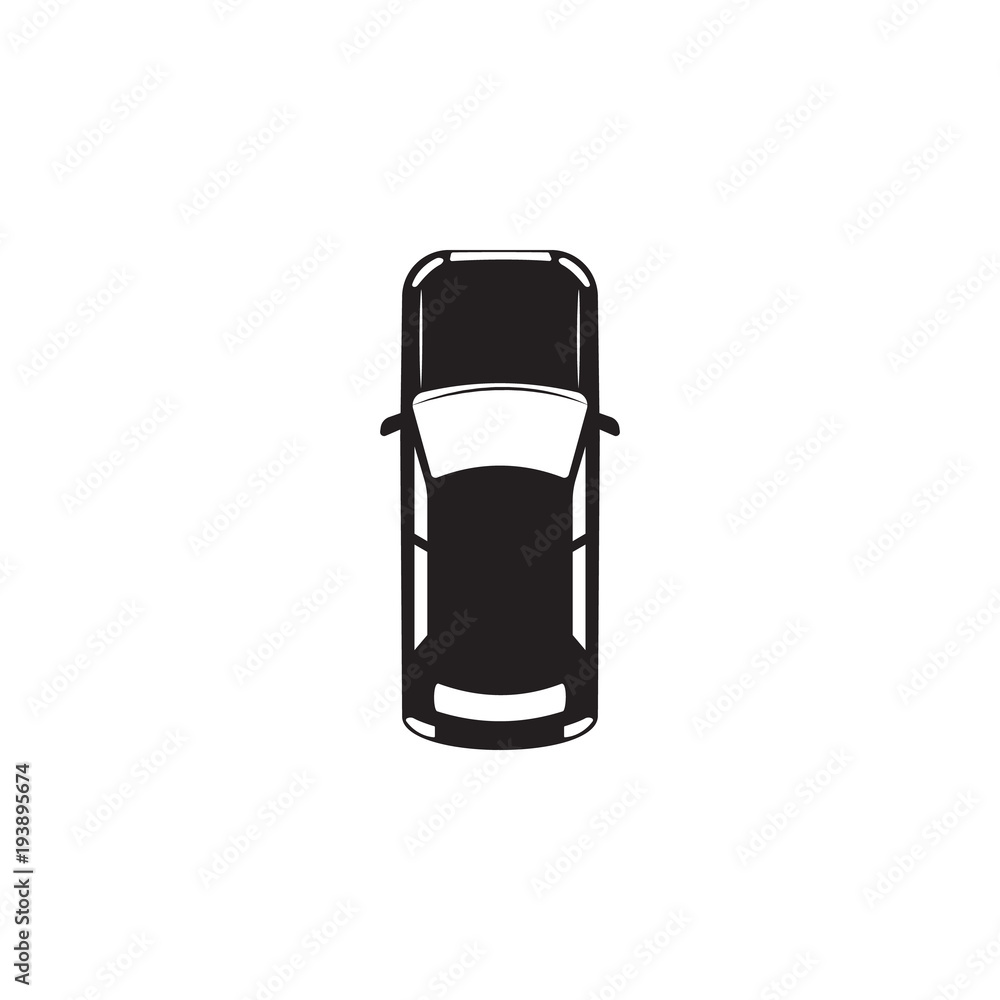 Aufkleber car icon. element of transport view from above icon. one of the collections icon for website design 