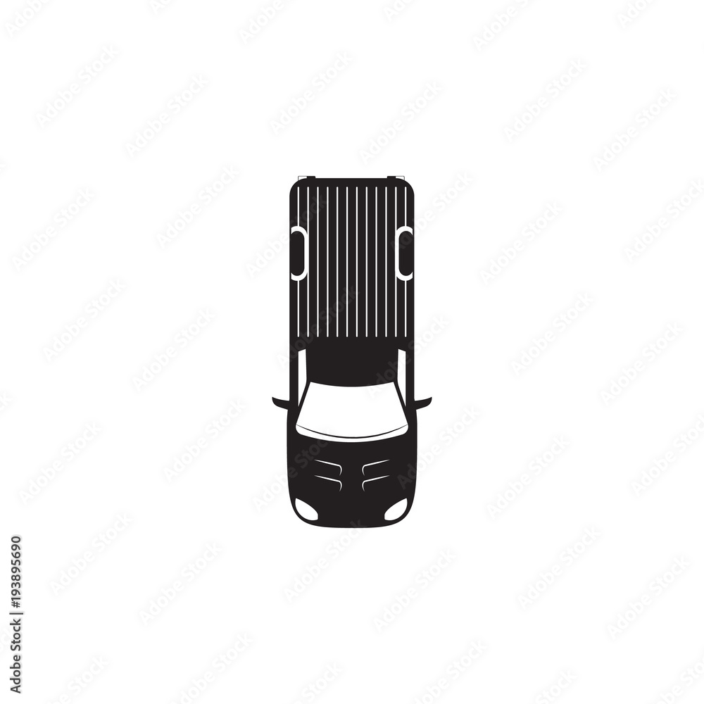 Poster pickup icon. element of transport view from above icon. one of the collections icon for website desi