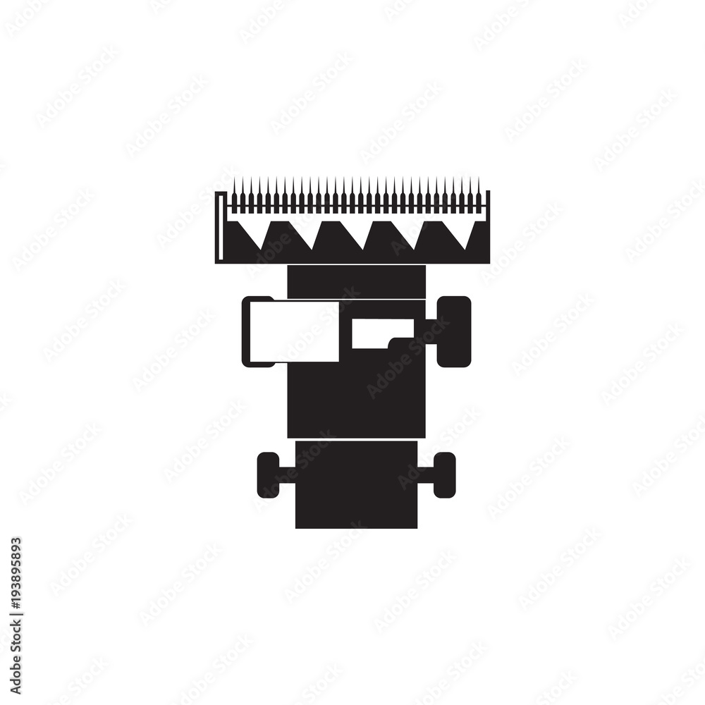 Poster combine harvester icon. element of transport view from above icon. one of the collections icon for w