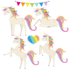 Unicorn vector cartoon illustration  © primus44