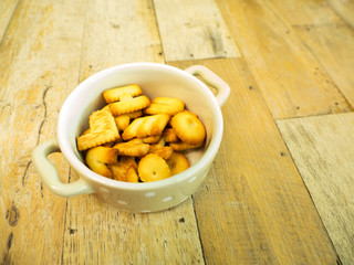 Espresso Coffee set on  wooden background.