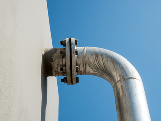 Valve of huge water tank made of stainless steel