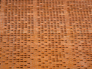 Abstract background with new brick wall. horizontal