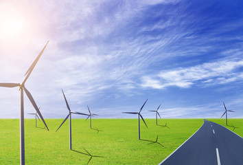 Wind turbine on the prairie