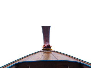 Thai wooden head longtail boat heads