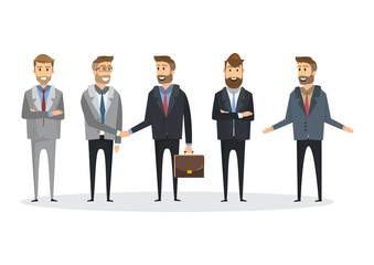 Business People teamwork ,Vector illustration in flat style